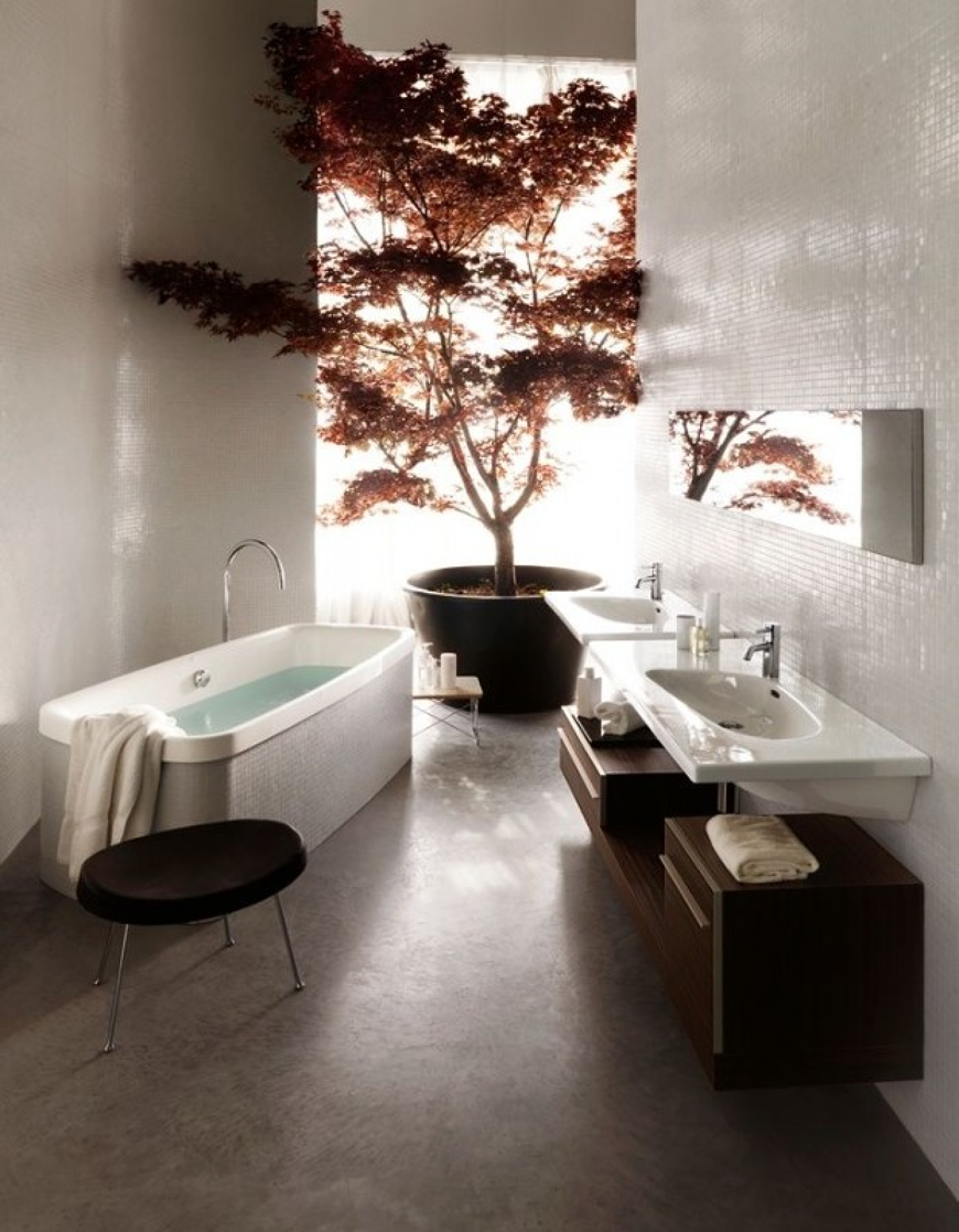Piante per arredare il bagno: 80 idee Piante per arredare il bagno: 80 idee